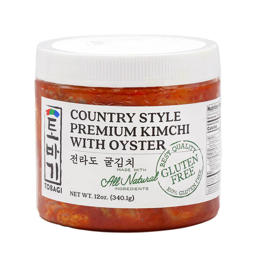 Tobagi Country Style Premium Kimchi with Oyster 12oz