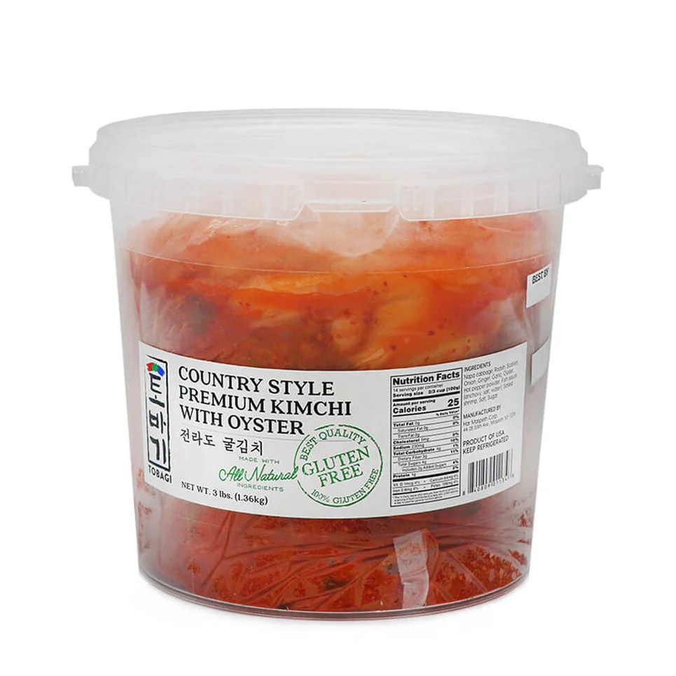 Tobagi Country Style Premium Kimchi with Oyster 4lbs