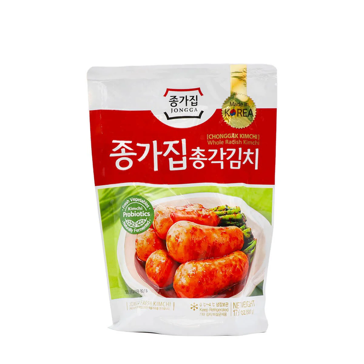 Jongga Whole Radish Kimchi (Chonggak Kimchi) 500g