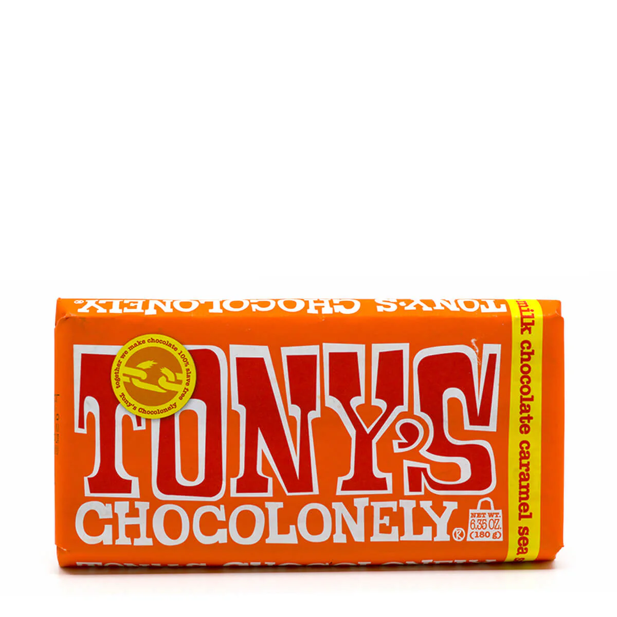 Tony's Chocolonely 32% Milk Chocolate Caramel Sea Salt 180g