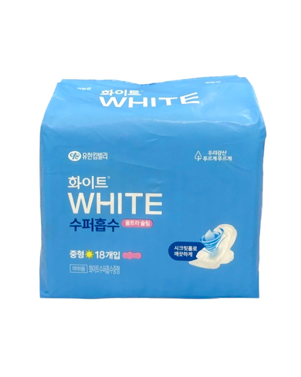 White Super Absorbent Ultra Wing 18Pc
