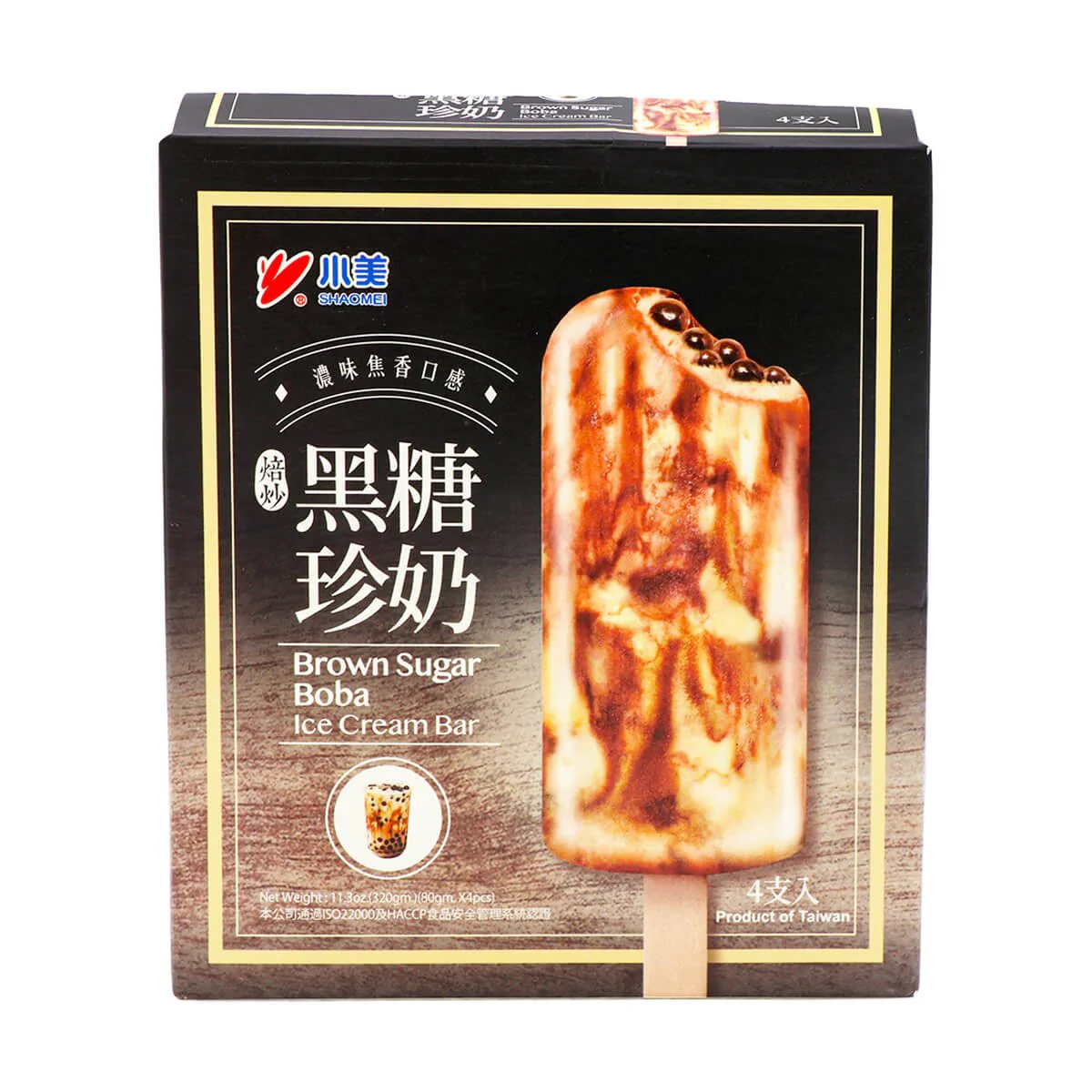 Shaomei Brown Sugar Boba Ice Cream Bar 11.3oz