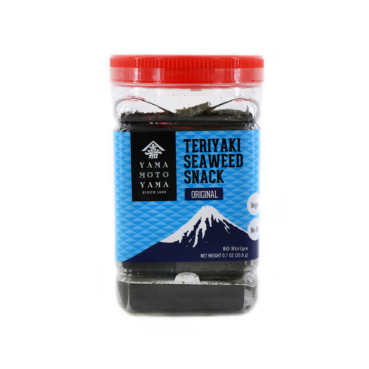 Yamamotoyama Original Teriyaki Nori Seasoned Roasted Seaweed Jar, 0.7oz