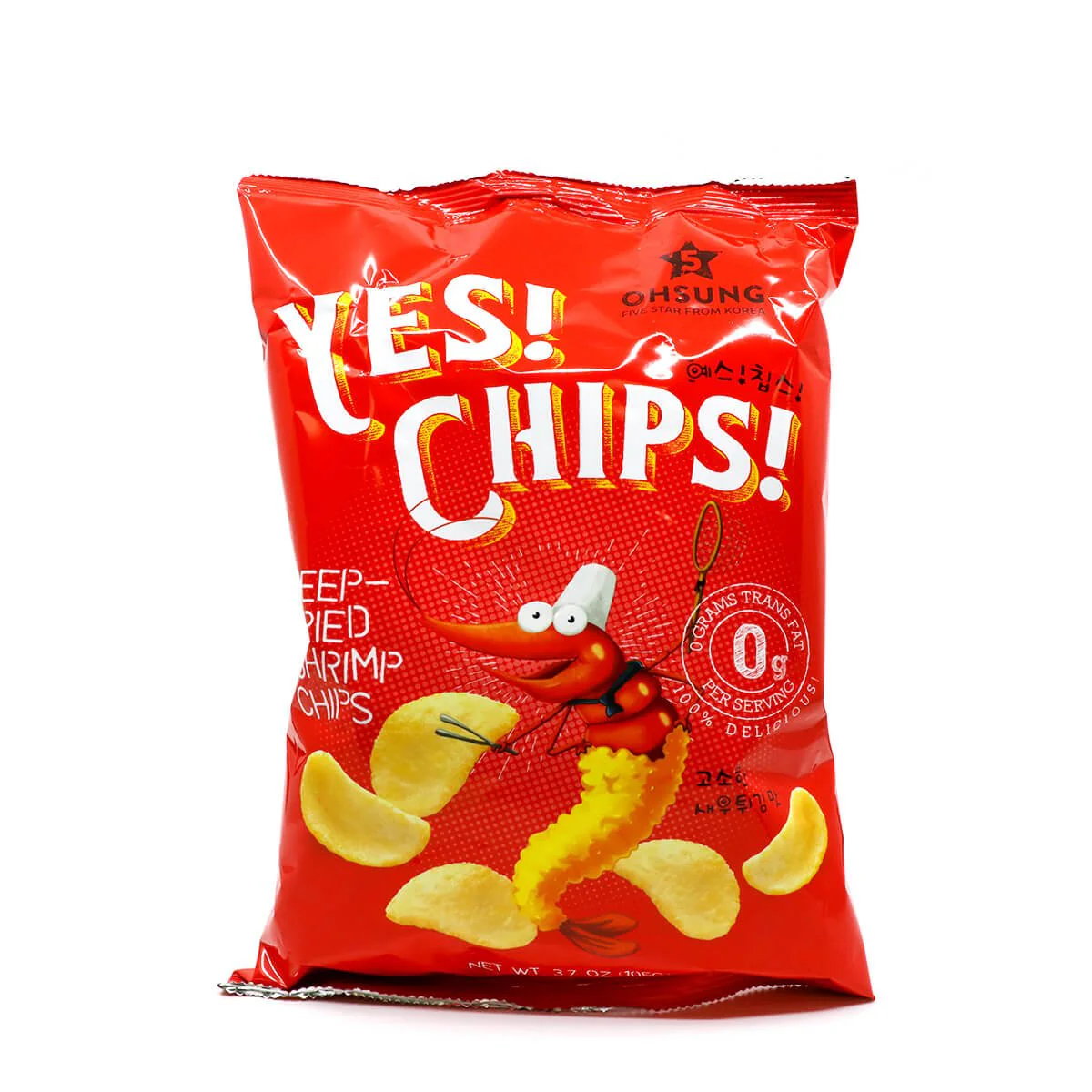 Ohsung Yes! Chips! Deep Fried Shrimp Chips 3.7oz